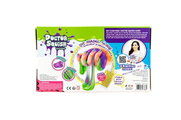 Doctor Squish - DIY Magic Slime Set, Twin Pack (Green & Purple), with Bag of Sparkles, Ages 8+